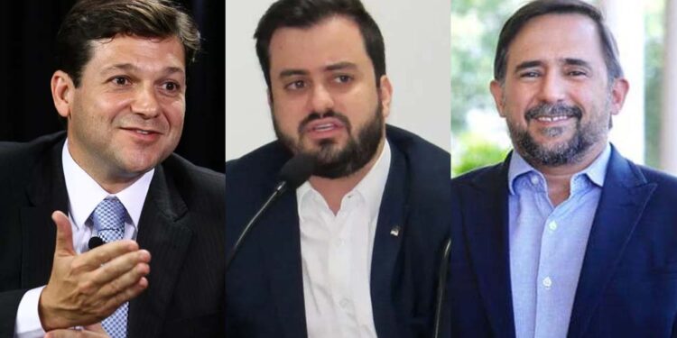 Geraldo Julio, Guilherme Rocha e Alexandre Gabriel (da esq. para dir.)
