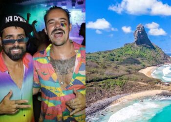 O fotógrafo Iaponã e o ator Paulo Vilhena, da Casa Neuronha