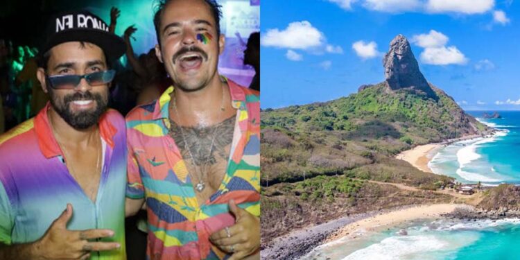 O fotógrafo Iaponã e o ator Paulo Vilhena, da Casa Neuronha