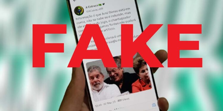 Fake News de que José Dirceu estaria em coma circula pela internet.