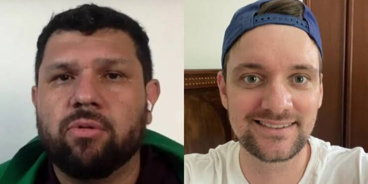 Oswaldo Eustáquio (esq) e Bismarck Fugazza (dir)