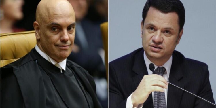 Ministro Alexandre de Moraes e o ex-ministro da Justiça Anderson Torres