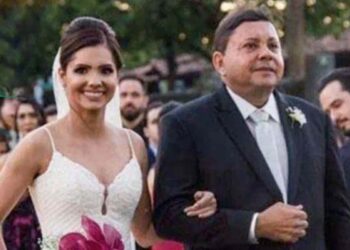 Sebastião Figueiroa (à dir.) e a sua filha Suellen Figueiroa