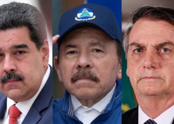 Nicolás Maduro, Daniel Ortega e Jair Bolsonaro