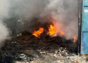 Galpão da Urbana, em Natal, foi incendiado