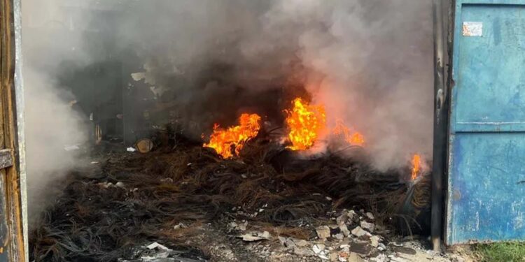 Galpão da Urbana, em Natal, foi incendiado