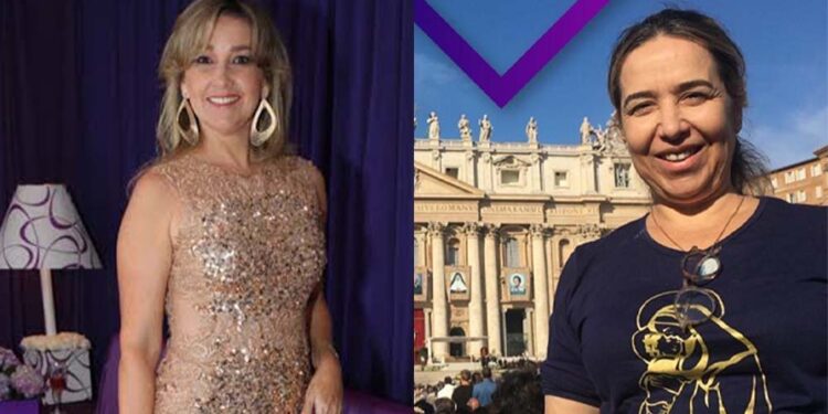 Silvana Aguiar (esq.) e Suzana Aguiar (dir.)