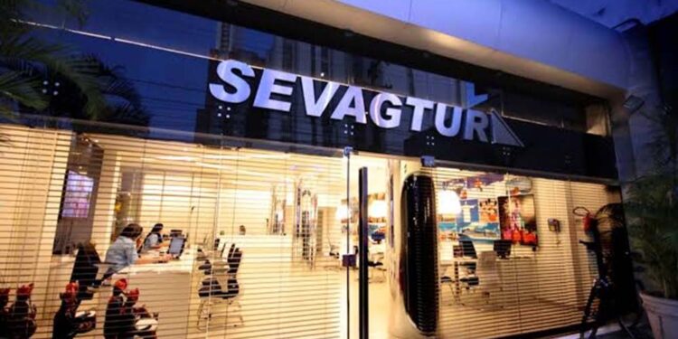 Antiga fachada da empresa em Boa Viagem