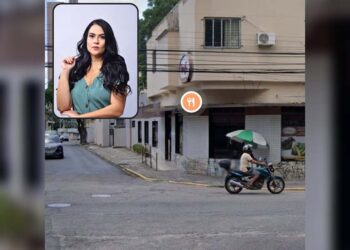 A jornalista foi amparada por testemunhas, que identificaram o veículo como de propriedade da Editora do Brasil.