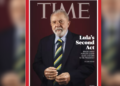Edição da revista Time de maio de 2022 com o ex-presidente Lula na capa.