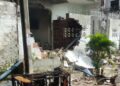 Casa destruída por explosão após vazamento de gás no Recife
