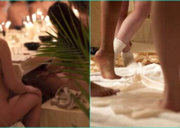 Mulheres pagam R$ 445 por jantar com nudez obrigatória.