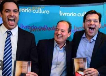 Paulo Câmara, Magno Martins e Geraldo Julio (da esq. para dir.)