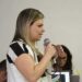 Administradora de Fernando de Noronha, Thallyta Figuerôa durante reunião