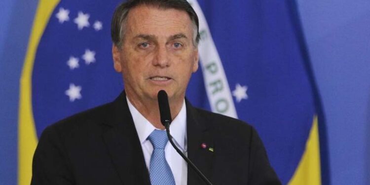 O ex-presidente da República Jair Bolsonaro (PL) durante discurso