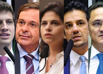 João Campos, Gilson Machado Neto, Priscila Krause, Daniel Coelho e André Ferreira