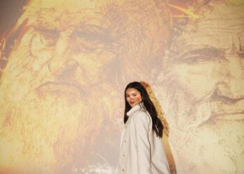 Eslo Marques na exposição “Da Vinci e Michelangelo – As Farpas do Renascimento”