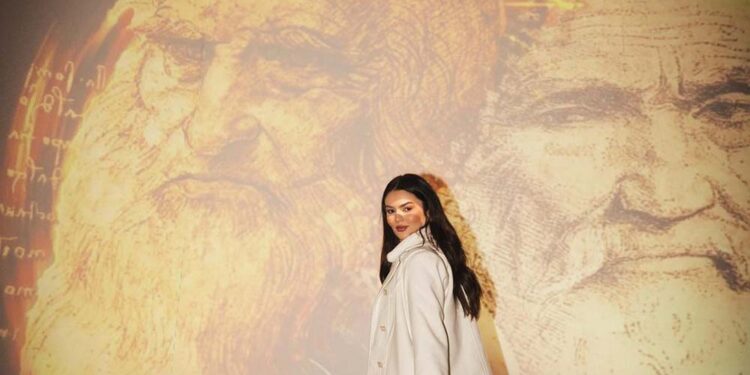 Eslo Marques na exposição “Da Vinci e Michelangelo – As Farpas do Renascimento”