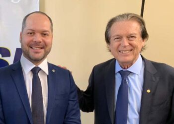 O ex-deputado Heitor Freire e o deputado federal Luciano Bivar