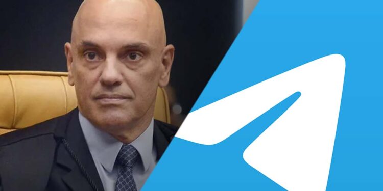 Alexandre de Moraes determina multa milionária ao Telegram por descumprimento de ordem.