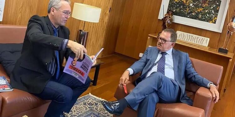 Marcelo Mesquita com o ex-presidente do STJ, Humberto Martins