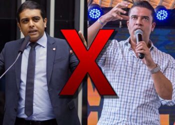 Deputado federal Fernando Rodolfo (PL) e prefeito de Caruaru Rodrigo Pinheiro (PSDB)