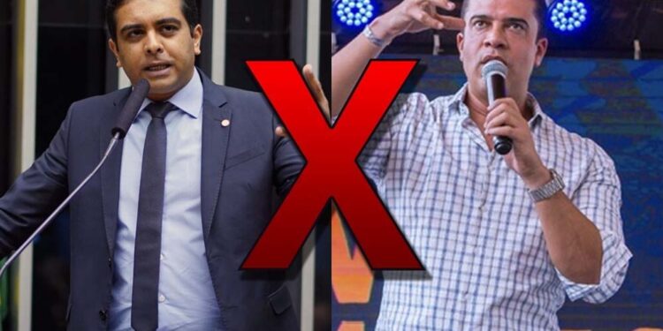 Deputado federal Fernando Rodolfo (PL) e prefeito de Caruaru Rodrigo Pinheiro (PSDB)