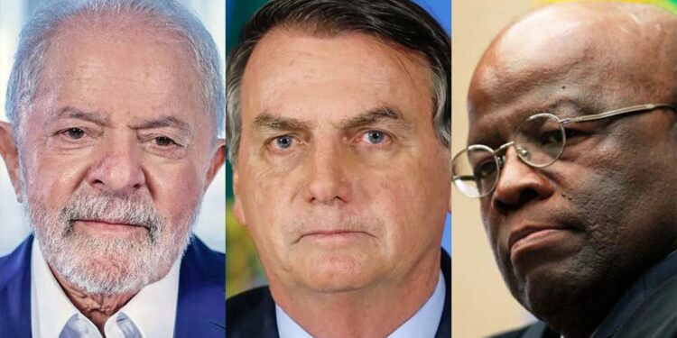 Lula, Bolsonaro e Joaquim Barbosa