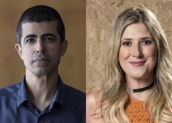 Humorista Marcius Melhem e atriz Dani Calabresa