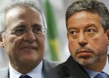 Senador Renan Calheiros e presidente da Câmara Arthur Lira