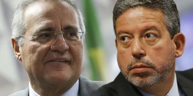 Senador Renan Calheiros e presidente da Câmara Arthur Lira