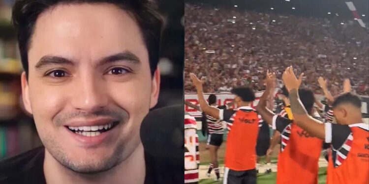Youtuber ficou impressionado com a massa tricolor