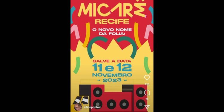 Micarê Recife 2023 será realizado de 11 a 12 de novembro