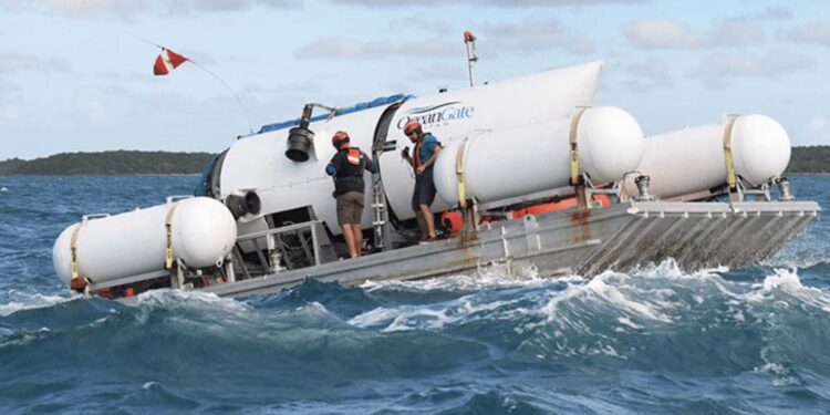 O submarino Titan, da OceanGate.