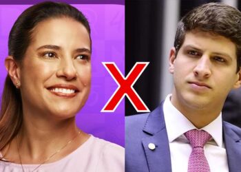 Raquel Lyra (PSDB) e João Campos (PSB)