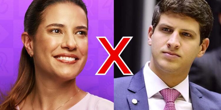 Raquel Lyra (PSDB) e João Campos (PSB)