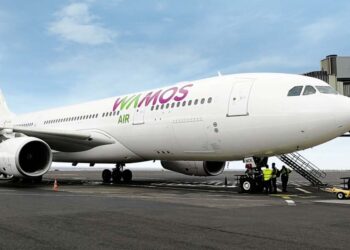 Aeronave da companhia espanhola Wamos Air