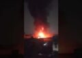 Incêndio em garagem de ônibus do Colégio Souza Leão, no Recife