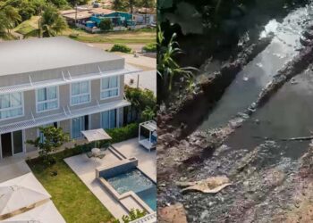 Pousada Paraíso Noronha e situação de rua próxima