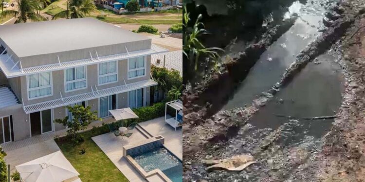 Pousada Paraíso Noronha e situação de rua próxima