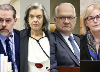 Dias Toffoli, Cármen Lúcia, Edson Fachin e Rosa Weber