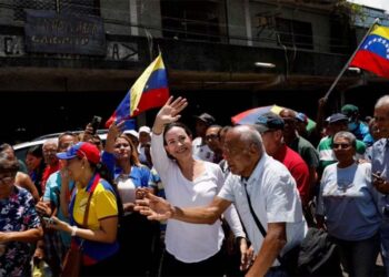 A líder da oposição venezuelana Maria Corina Machado.