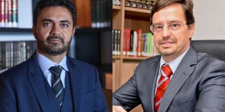 Os advogados Marcelo Leal (esq.) e Eduardo Trindade (dir.) já entraram com HC para que o padre volte para a "Casinha".