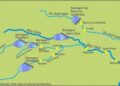 Mapa mostra onde ficam as barragens que foram prometidas pelo PSB e nunca finalizadas, na Mata Sul