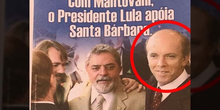 Roberto Mantovani em campanha ao lado de Lula
