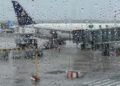 Fortes chuvas que estão caindo no Recife provocaram impactos em voos no aeroporto Gilberto Freyre/Guararapes