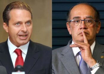 O ex-governador Eduardo Campos e o ministro do STF, Gilmar Mendes