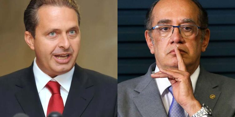 O ex-governador Eduardo Campos e o ministro do STF, Gilmar Mendes