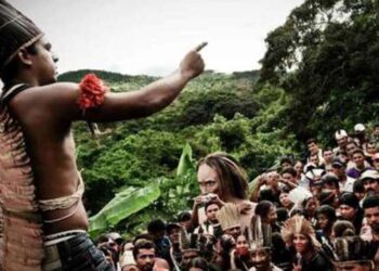 o Cacique Marcos Luídson de Araújo, da etnia Xucuru