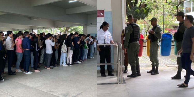 Ação da PM causou tumulto e algumas turmas foram liberadas